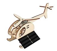Marhynchus Modelo de Bricolaje de Avión de Energía Solar de Madera, Juguete de Avión Educativo, Desarrollar la Inteligencia de los Niños, Mayores de 4 Años, Madera 7.1x2.8x3.5in