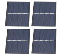 Marhynchus Módulo de Panel Solar de 0,65 W y 2 V, Paneles Solares DIY con Encapsulación Impermeable de Resina Epoxi para Luces de Juguetes Solares, Carga de Batería, 4 Uds.