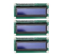 Marhynchus Módulo de Pantalla LCD1602 I2C, 3 Piezas LCD de 16x2 Caracteres con Retroiluminación Azul, Interfaz PH2.0 de 4 Cables con Contraste Ajustable para Proyectos Electrónicos (con Placa de
