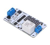 Marhynchus Módulo de Relé 12V DC, Interruptor Electromagnético de 3 Hilos con Retardo de Pulso, 18 Funciones Temporizador Ajustable 0.1s-270h con Indicador LED para Control de Motor Luz