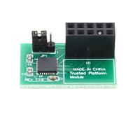 Marhynchus Módulo de Seguridad TPM Módulo PCB TPM 2.0 de 10 Pines Accesorios de Placa Base de Plataforma Confiable para Almacenamiento de Cifrado Seguro