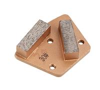 Marhynchus Molilla de Diamante Trapezoide, Almohadilla de Rectificado de Concreto de 30 Gritos con 3 Agujeros 2 Dientes Rectos, Se Ajusta a Todas las Máquinas de Molienda de Concreto, Superficie