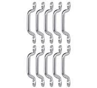 Marhynchus Ojo de Almohadilla Superior para Barco Juego de Correas para Ojos de Acero Inoxidable 316 10 Piezas 72 Mm de Longitud 6 Mm de Ancho 5 Orificio de Montaje para Cubiertas de Barcos Kayaks