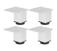 Marhynchus Patas Cuadradas Ajustables de Aleación de Aluminio para Muebles con Fuerte Capacidad de Carga para Gabinetes, Estantes y Más, 4 Piezas para Dormitorio y Sala de Estar (Patas de Mueble
