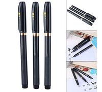 Marhynchus Pen de Caligrafía Japonesa Conjunto de Varios Anchos de Línea Pen 3pcs, para la Pintura de Caligrafía de Cómics, la Efluencia Dibuja Uniformemente Líneas Claras, con 3 Suaves para Shodo