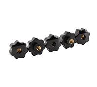 Marhynchus Perilla de Sujeción de Rosca Hembra, de Plástico de Ingeniería, Tuerca de Cabeza de Estrella M12x50 de Primera Calidad, Ideal para Carpintería y Maquinaria