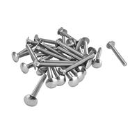 Marhynchus Perno de Tornillo M8 A2 70 Pernos de Carro de Acero Inoxidable DIN603 M8x30 Perno Cuadrado de Copa de Rosca Gruesa 30 Piezas para Ensamblaje de Muebles de Carpintería Reparación de Garaje