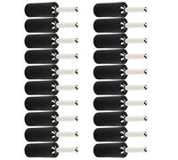 Marhynchus Pin de 20 Piezas Enchufes Rectos Enchufes Rectas Machos Set de Sellado de Agua -Kit para el Material de Latón con Convencional Material Animado (Black)