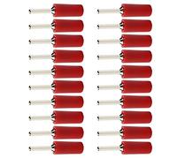Marhynchus Pin de 20 Piezas Enchufes Rectos Enchufes Rectas Machos Set de Sellado de Agua -Kit para el Material de Latón con Convencional Material Animado (Rojo)