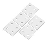 Marhynchus Placa de Conexión de 4 Hoyos de Aluminio Duradera para Perfiles de Extensión Lineal 5 Piezas para Accesorios de Hardware (2040)