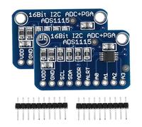 Marhynchus Placa de Desarrollo ADC I2C de 16 Bits Módulo Convertidor Analógico a Digital con Amplificador de Ganancia Programable 4 Entradas de un Extremo o 2 Entradas Diferenciales