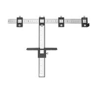 Marhynchus Plantilla de Hardware para Gabinete, Herramienta Localizadora de Punzones con Ajustable para Taladro de Carpintería, Perfecta para Instalación de Perillas de Puertas y Cajones