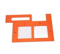 Marhynchus Plantilla de Ranurado, Molde de Ranurado para Carpintería de Aleación de Aluminio con Cortador Recto, Se Adapta a Brocas de Enrutador de 6,35 Mm y 8 Mm, para Caja de Enchufe Tipo 86 y