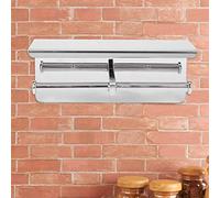 Marhynchus Portarrollos de Papel Higiénico de Acero Inoxidable, Accesorios de Baño Modernos con Almacenamiento de Rollos Dobles y Bandeja para Teléfono para Decoración del Hogar 10,2 X 4,3 X 4,3