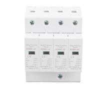 Marhynchus Protector de Carril DIN 4P 40kA 385V Dispositivo de Protección Ignífugo Retardante de Llama para Proteger Sistemas Eléctricos contra Rayos y Sobretensiones Transitorias