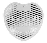 Marhynchus Protector para Orinal Alfombrilla para Orinal Desodorante para Forma de Corazón Universal para Baño Oficina Restaurante con Diseño Antibloqueo a Prueba de Salpic (WHITE)