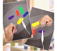 Marhynchus Rascador para Mezclar Pintura Al óleo, de Madera, Juego de Cuchillos de Pintura de Cinco Piezas de Acero Inoxidable para Artistas Al óleo y Acrílico (5PCS)