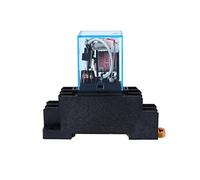 Marhynchus Relé de Potencia de Bobina de 220 V CA, 10 A DPDT LY2NJ HH62P HHC68A 2Z Relé Electromagnético con Base de Enchufe, para Aire Acondicionado, Compresor, Ventilador, Motor,