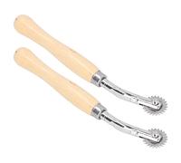 Marhynchus Rueda de Rastreo, Rodillo de Acero Inoxidable Resistente y Duradero, Bricolaje para Tela de Papel, 2 Piezas para Manualidades de Costura