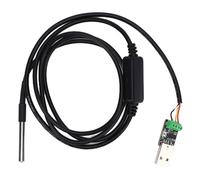 Marhynchus Sensor de Temperatura Digital LTMOd-DS1 Sensor de Temperatura Industrial Sonda USB TTL con Sonda de Acero Inoxidable para PLC MCU ModBUS-RTU