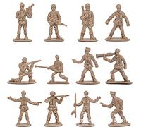 Marhynchus Soldados del Ejército Modelo de Escena de Batalla Mini Soldados de Plástico Juguete 1 Establecer Figuras de Acción Militar de PVC para Niños (Colores Variados)