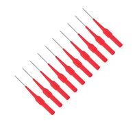 Marhynchus Sonda de Prueba de Cable con Conector Banana, Kit de Agujas de Acero Inoxidable de 10 Piezas con Clavija Jack de 4,0 Mm para Multímetro, Equipo de Prueba Eléctrica Automotriz (rojo)