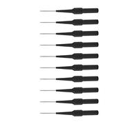 Marhynchus Sonda de Prueba de Cable con Conector Banana, Kit de Agujas de Acero Inoxidable de 10 Piezas con Clavija Jack de 4,0 Mm para Multímetro, Equipo de Prueba Eléctrica Automotriz (BLACK)