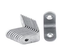 Marhynchus Soporte de Esquina, Soporte en Forma de L de Acero Inoxidable para Muebles y Cajones, 10 Piezas 20x20x16 Mm para Mejoras del Hogar (30*30*16MM)