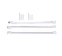 Marhynchus Soporte de Estante de Alambre de 3 Piezas Soporte de Soporte de Estantería de Alambre de Acero con 6 Abrazaderas y 2 Soportes para el Armario de Estante de Alambre de 12 Pulgadas