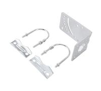 Marhynchus Soporte de Montaje de Antena, Material de Hierro, Soporte de Poste en Forma de L Resistente para Internet por Satélite, Perfecto para Instalación en Exteriores