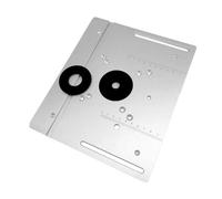 Marhynchus Tabla de Enrutador Insertar Placa de Aluminio Alezo de Aluminio para un Banco de Carpintería con 2 Espacios de Orificio de Instalación 85x85 Mm y 70x60 Mm