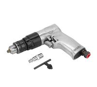 Marhynchus Taladro Neumático de 3/8 Taladro Neumático Accionado por Aire 1700 Rpm Rotación Reversible de Alta Velocidad de Mano para Taladrar en Paredes Pisos Placa de Hierro con