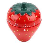 Marhynchus Temporizador de Cocina de 60 Minutos, Temporizador Mecánico, Alarma Fuerte en Forma de Fresa para Cocina, Oficina, Salón, Laboratorio Escolar