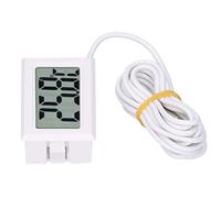 Marhynchus Termómetro Digital, Mini Termómetro con Cable LCD ABS, Medidor Electrónico de Temperatura de -58 a 230 °F, Medidor de Sonda Compacto para el Hogar, Cocina, Refrigerador, Acuario (WHITE)