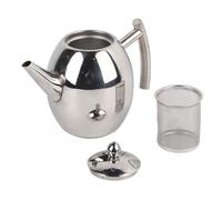 Marhynchus Tetera de Tetera de Acero Inoxidable Hervidor de Cafetería con Filtro 1L/1.5L Mirror Gloss Finish Glough Toug a Pleas Bottom Fat Fat For Home Hotel Cafe (1l/1000ml)