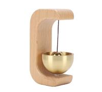 Marhynchus Timbre Magnético de Madera con Apertura de Puerta en Forma de C, Elegante Timbre para Comerciantes, para Casa, Restaurante, Tienda, 4 Unidades, Apto para Espacios Comerciales