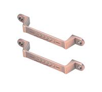 Marhynchus Tiradores Antiguos para Puertas de Granero, Aleación de Aluminio, Diseño Vintage para Puertas y Gabinetes de Madera, 2 Piezas con Tornillos