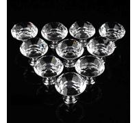 Marhynchus Tirar de la Puerta de Cristal de 20x 30 Mm, Elegantes Perillas de Cristal para el Armario del Armario, Tiradores del Gabinete para la Puerta del Cajón, Colección de Manejo Brillante