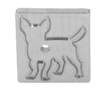 Marhynchus Troquel de Corte con Forma de Perro, Molde de Perforación de Cuero de Acero de Aleación con Diseño Preciso para Manualidades de Tela, Arcilla, Llaveros de Cuero, Parche