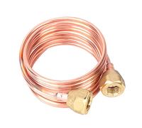 Marhynchus Tubo Capilar de Cobre Sólido, Piezas de Refrigeración Flexibles con Conector de Latón Engrosado, Válvula de Tubo Suave de 2.8 Mm G1/4 para Refrigerador (2000 mm)