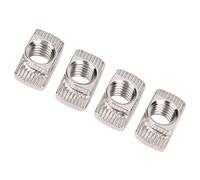 Marhynchus Tuerca en T, Elementos de Acero Al Carbono para Perfiles de Aluminio, Fácil Instalación para Artesanos con Roscas Precisas y Tamaño Versátil para Proyectos de Bricolaje