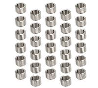 Marhynchus Tuerca Reductora de Rosca 100pcs M2.5x0.45 Aguar de Acero Inoxidable Insertos de Alambre de Rosca Herramienta de Reparación de Tuercas del Kit de Surtido, Tornillos Recogidos, Conveniente