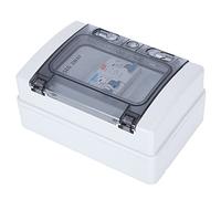 Marhynchus Un Interruptor de Corriente en Miniatura con Pasaje Impermeable 40A 30A RCD +2MCB, Ideal para Un Garaje Externo y Cobertizos Al Aire Libre, Cubierta Impermeable IP65