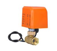 Marhynchus Válvula de Bola de 2 Vías, Válvula de Bola Eléctrica de Latón DN15 AC220V Rosca de Tubo de 1 2 Pulgadas, Cables Normalmente Abiertos, Acción de 6 a 15 S, IP54, para Sistemas de Glicol de