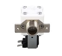 Marhynchus Válvula de Entrada del Calentador de Agua Válvula Solenoide Eléctrica de Bobina de Latón DC12V G1 Carcasa de PC de 2 Pulgadas Buen Sellado para Control del Interruptor de Entrada del