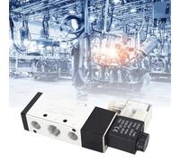 Marhynchus Válvula Electromagnética Válvula Solenoide de Aluminio 4V310 10 DC24V 2 Posiciones 5 Vías 12 Mm Control de Aire Roscado para Sistemas Neumáticos Automatización Industrial y