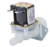 Marhynchus Válvula solenoide eléctrica de 3/4 pulgadas, válvula solenoide de agua de entrada de 220 V, conector de plástico de guía de 1 vía para uso doméstico de 220 V