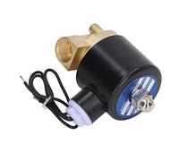 Marhynchus Válvula Solenoide Eléctrica de Latón, Normalmente Cerrada con Sello Viton para Agua y Gas, 1-1/2 Pulgada DC 12V, Ideal para Aplicaciones de Aceite (3/8in CC24V)