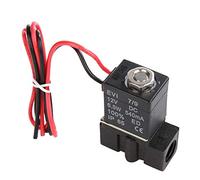 Marhynchus Válvula Solenoide Eléctrica NC, Construcción de Plástico, Liviana de 2 Vías para Aire y Agua, Acción Directa de 12 V Adecuada para Automatización