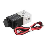 Marhynchus Válvula Solenoide Válvula de Acción Directa de Aleación de Aluminio 2 Posiciones 3 Vías G1 8 Pulgadas 0 a 1MPa IP65 Respuesta Rápida para Control de Aire Doméstico Lavadoras (DC12V)